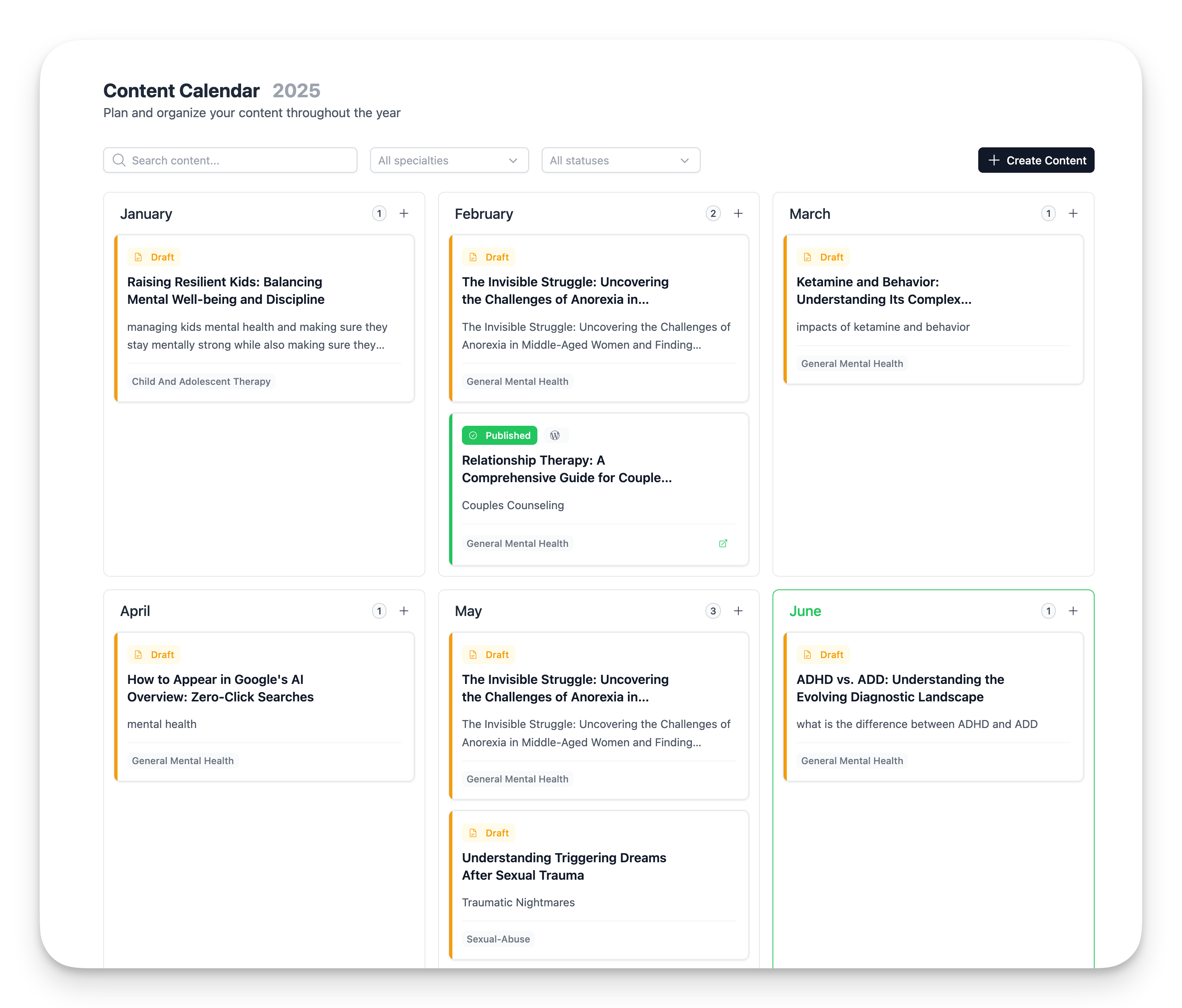 Koppla Research Library and Content Studio workflow